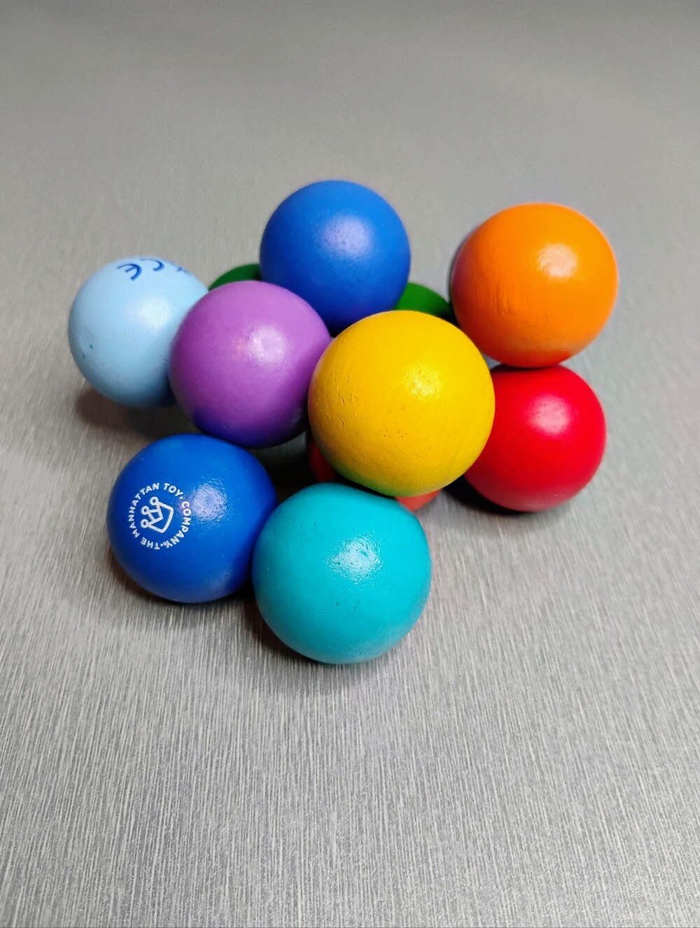 Manhattan Toy Colorful Wooden Balls
